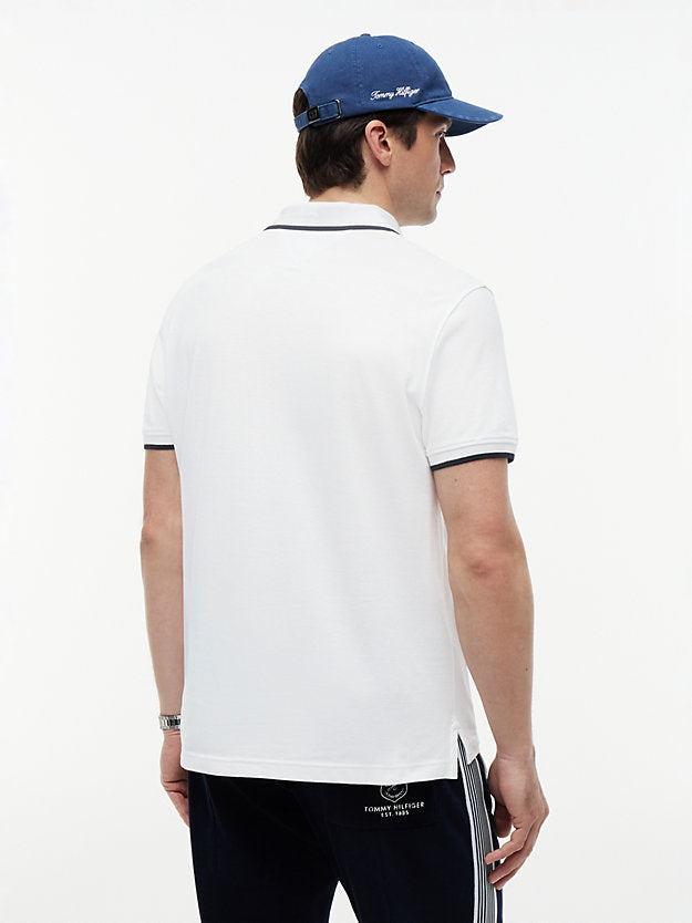 Regular Fit Tipped Pique Polo Shirt