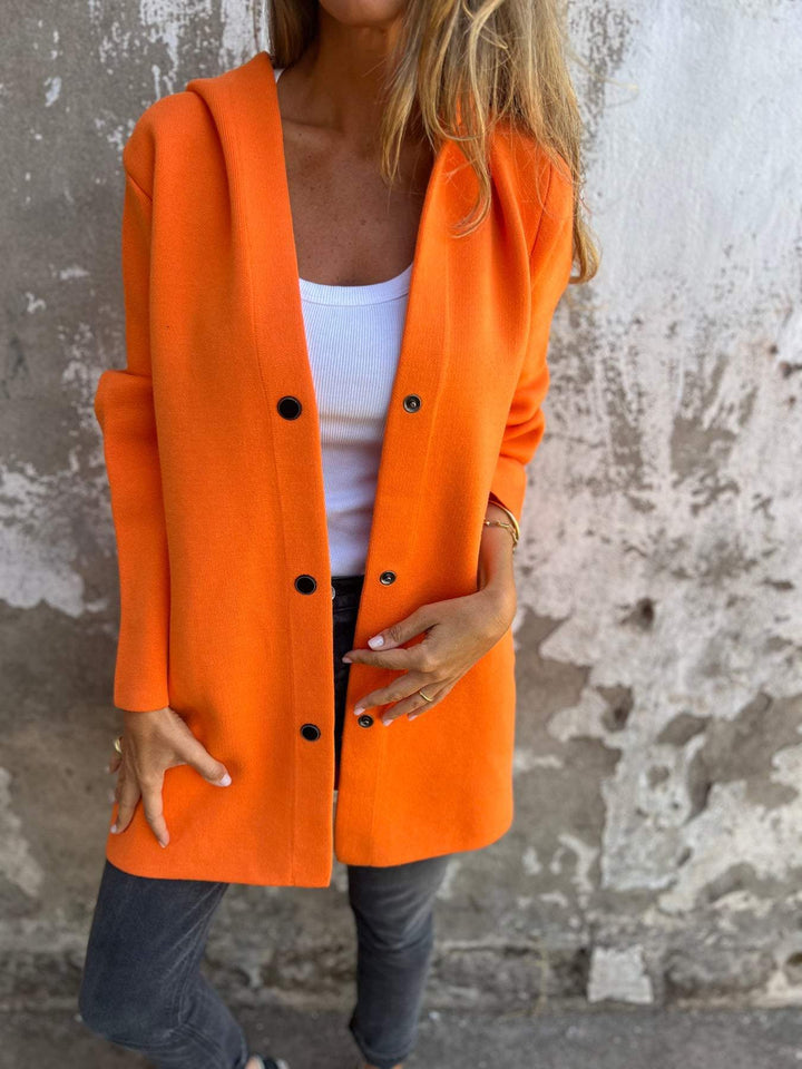 SOLDES EXCEPTIONNELS🔥 Veste à capuche décontractée boutonnée