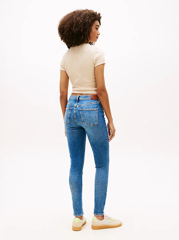 Nora Faded Mid Rise Skinny Jeans