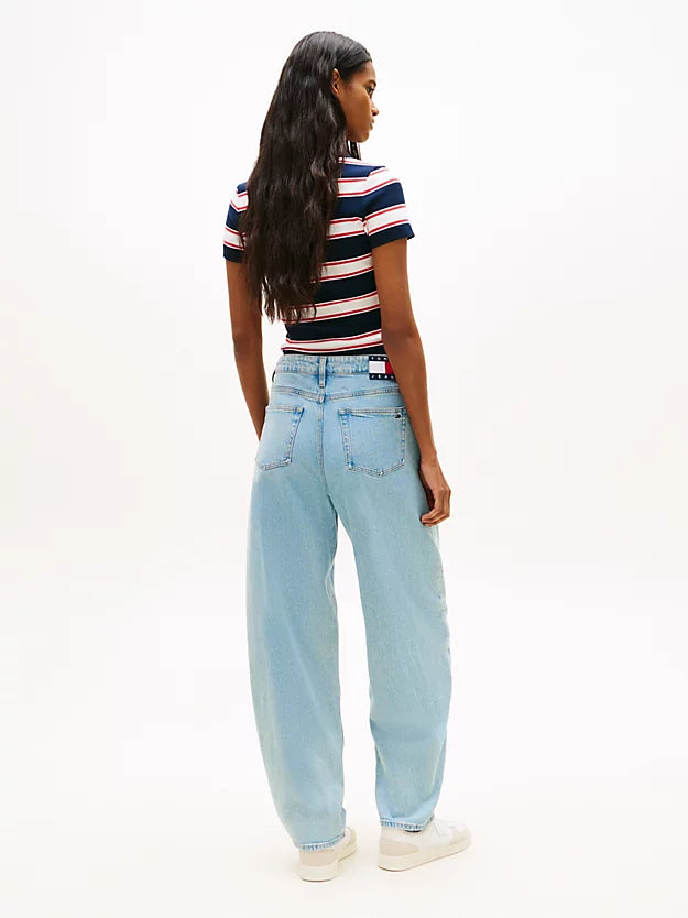 Faded Balloon Tapered Leg Jeans