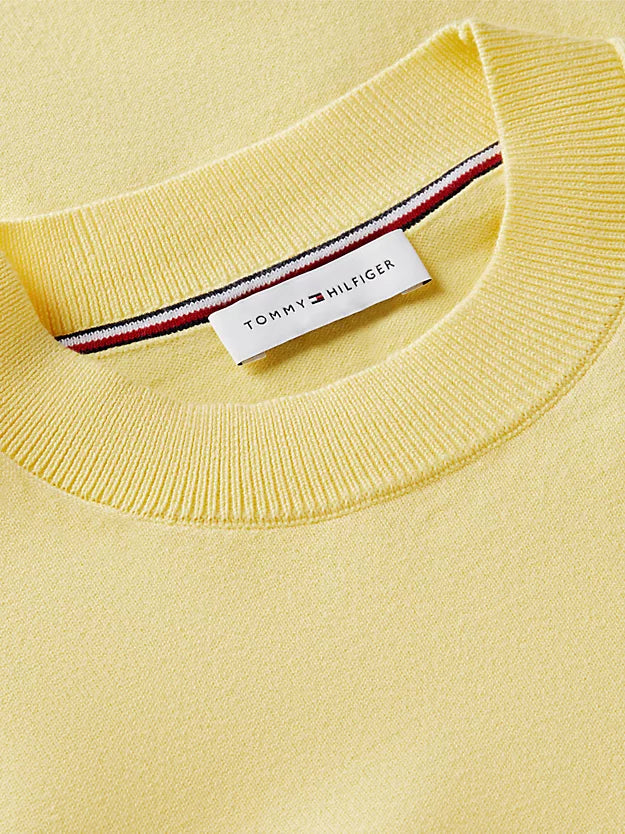 Fine Knit Jersey Short Sleeve Jumper