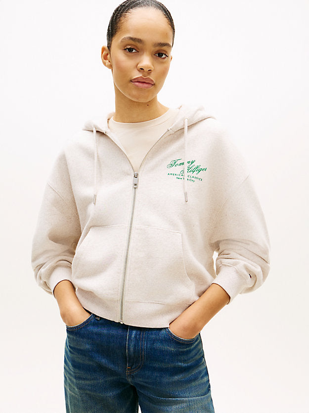 Terry Relaxed Zip-Thru Hoody
