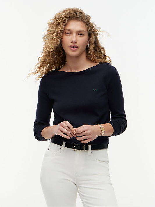 Boat Neck Jersey Jumper