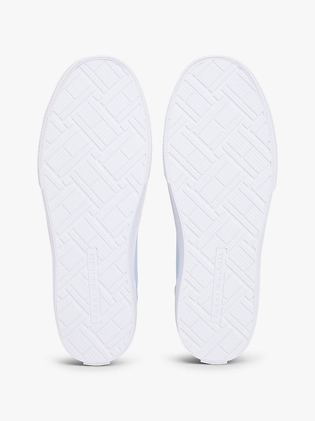 Low Profile Canvas Lace-Up Trainers