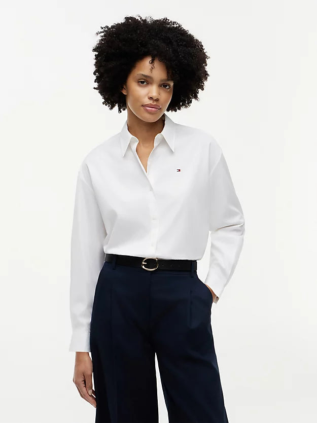 Boxy Fit Poplin Shirt