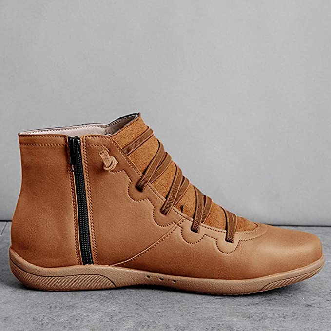 🔥Hot Sale 49% Rabatt🔥 - Bequeme handgefertigte Lederstiefel mit Fußgewölbestütze