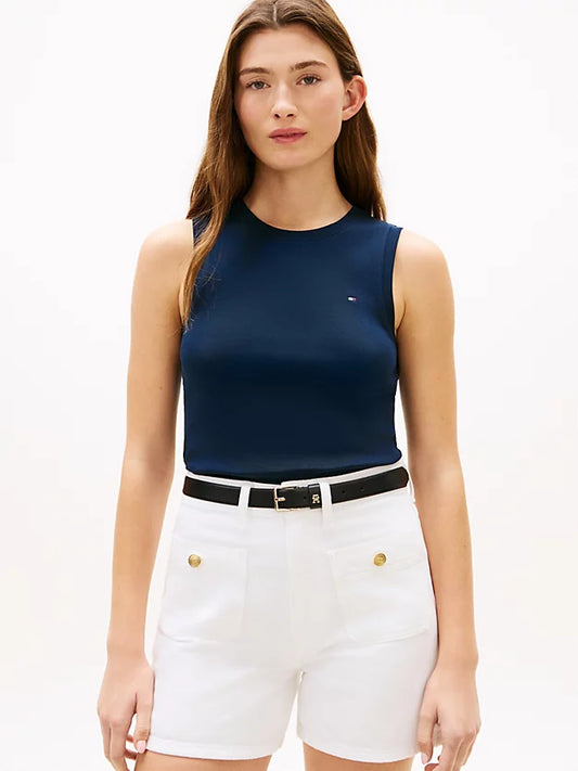 Slim Crew Neck Tank Top