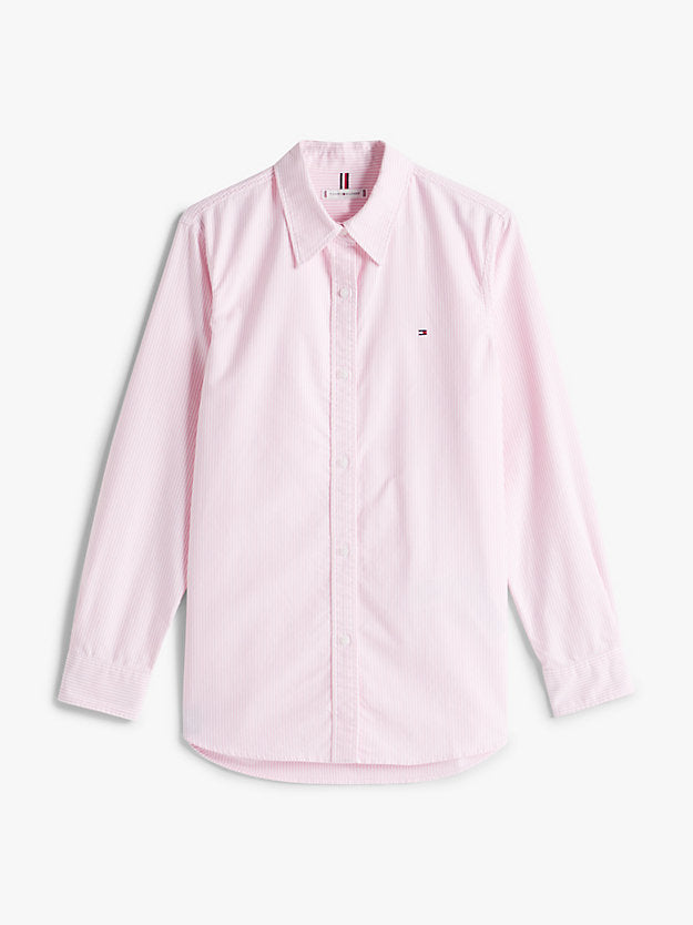 Relaxed Fit Flag Embroidery Oxford Shirt