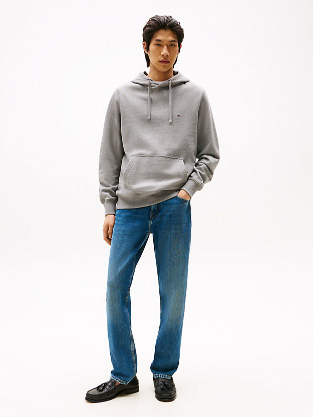 Flag Embroidery Terry Drawstring Hoody