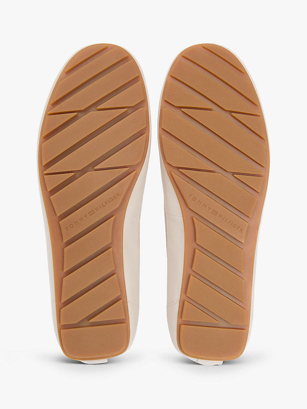 Leather Enamel Flag Driver Shoes