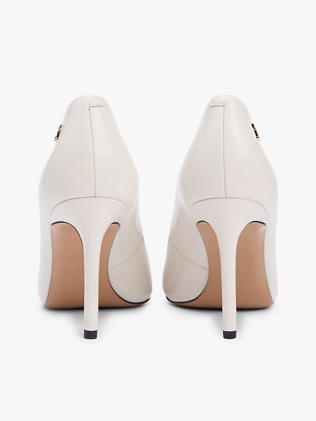 Leather Pointed Toe Stiletto Heels