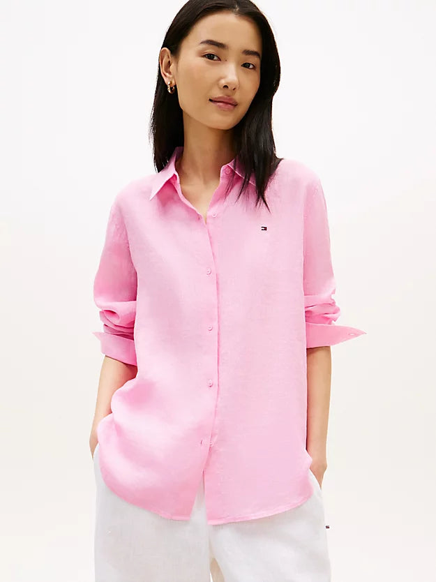 Relaxed Fit Pure Linen Shirt