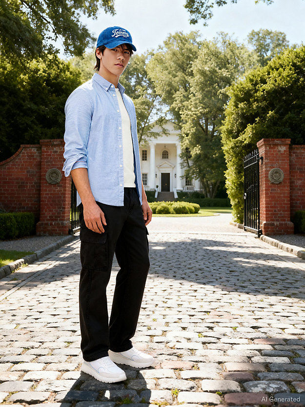 Stretch Oxford Cotton Slim Fit Shirt