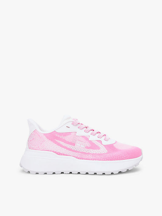 Mesh Jacquard Knit Cleat Trainers