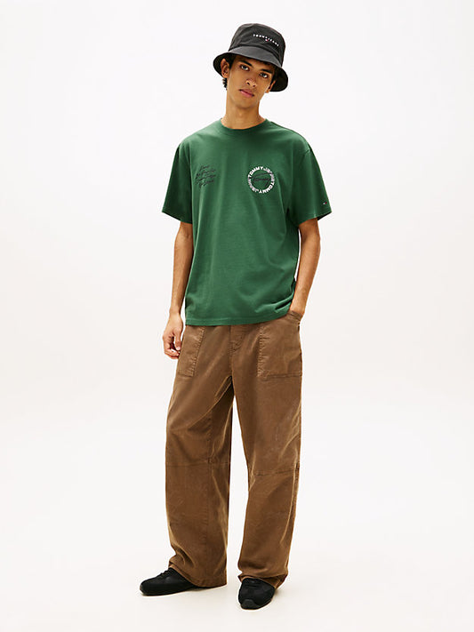 Circular Back Logo Relaxed T-Shirt