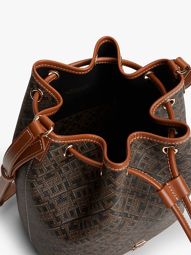 Monoplay Crossbody Drawstring Bucket Bag
