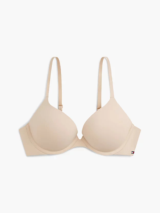 Essential Tonal Logo Microfibre Push-Up Bra
