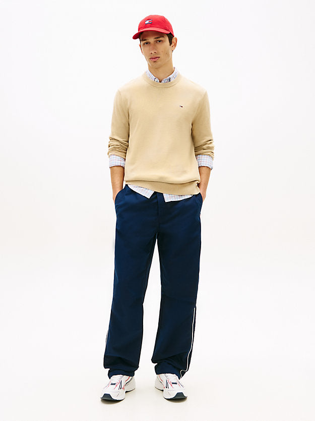 Flag Embroidery Lightweight Slim Jumper