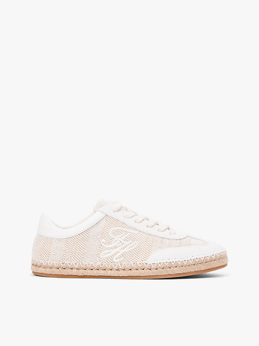 Woven Logo Embroidery Rope Trainers
