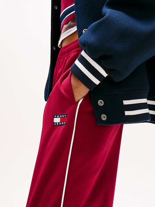 Badge Interlock Knit Relaxed Joggers