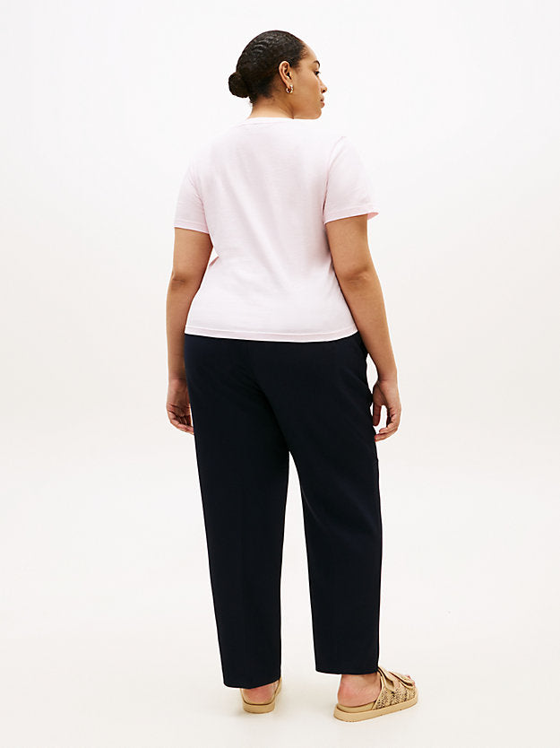 Curve Logo Jersey Crew Neck T-Shirt