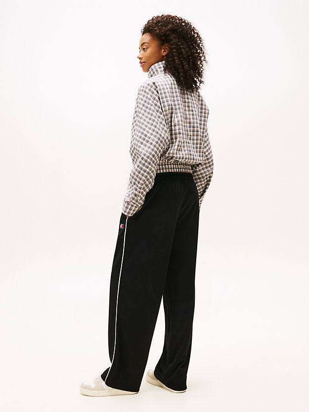 Badge Interlock Knit Relaxed Joggers