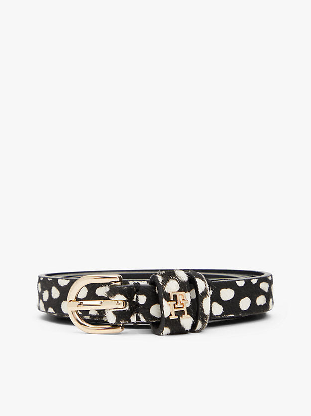 Essential Deer Print Leather Belt