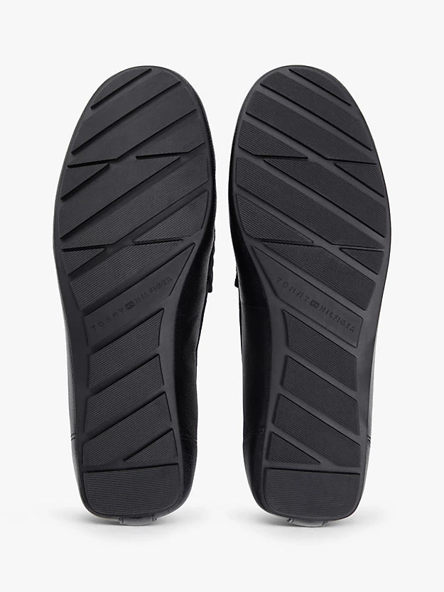 Leather Enamel Flag Driver Shoes