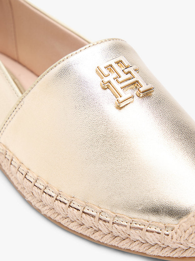 Monogram Metallic Leather Espadrilles
