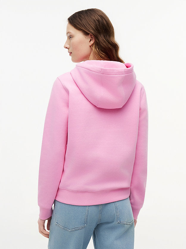 Flag Embroidery Fleece Drawstring Hoody