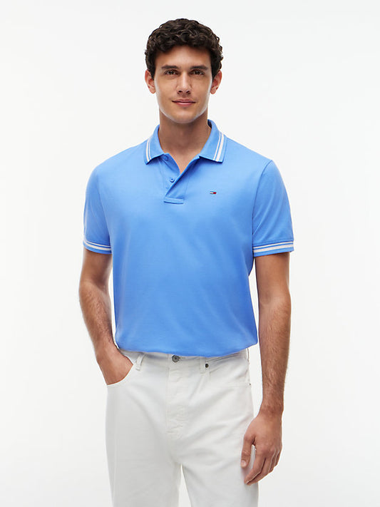 Flag Regular Fit Tipped Polo Shirt