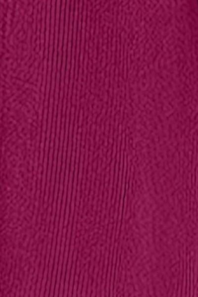 Geripptes Langarmkleid mit Kontrastkragen und Rundhalsausschnitt