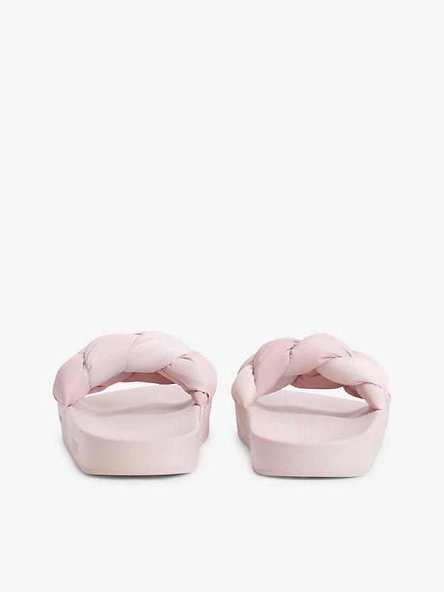 Embossed Braided Strap Slides