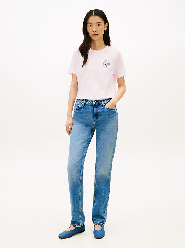 Canvas Denim Elasticated Strap Ballerinas