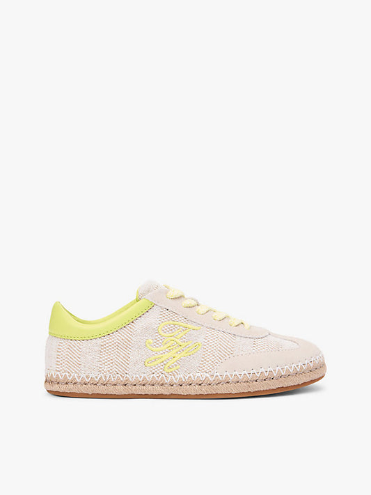 Woven Logo Embroidery Rope Trainers