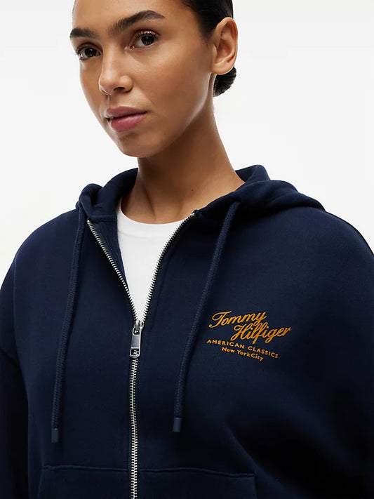 Terry Relaxed Zip-Thru Hoody