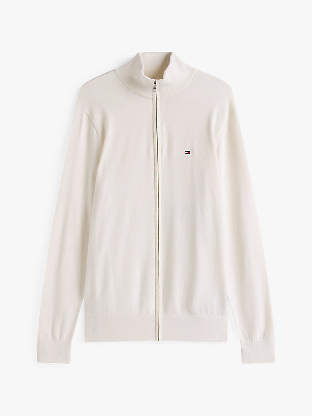 Flag Embroidery Zip-Thru Jumper