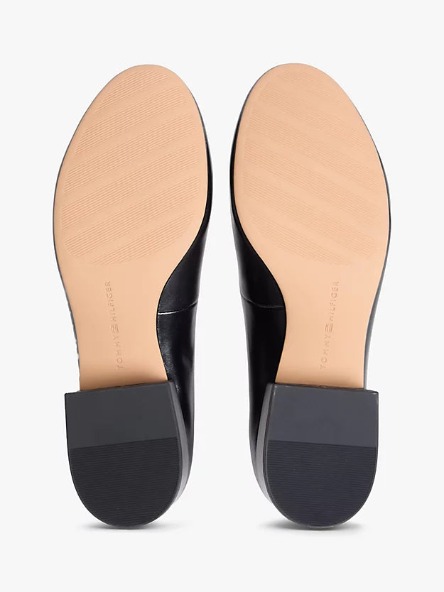 Leather Mary Jane Block Heels