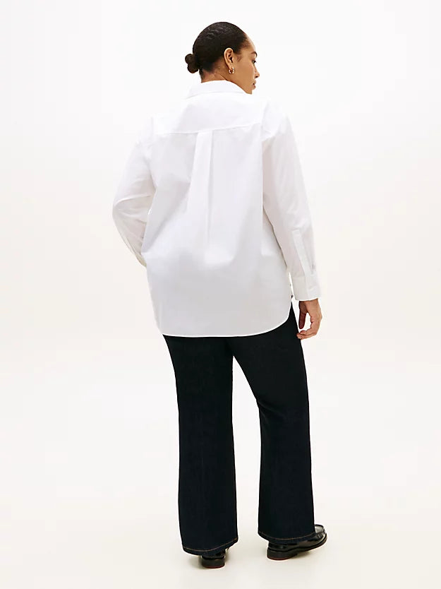 Curve Oversized Fit Logo Embroidery Shirt