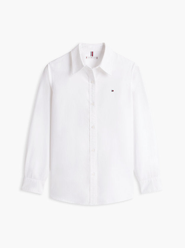 Relaxed Fit Flag Embroidery Oxford Shirt