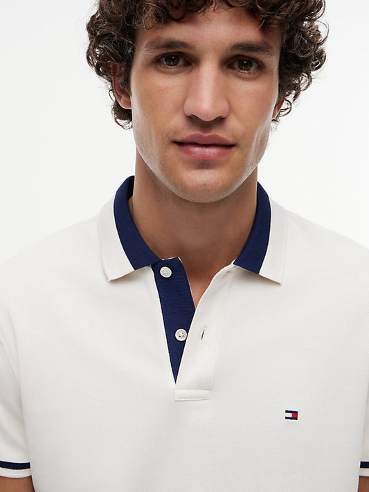 Regular Fit Colour-Blocked Collar Polo Shirt