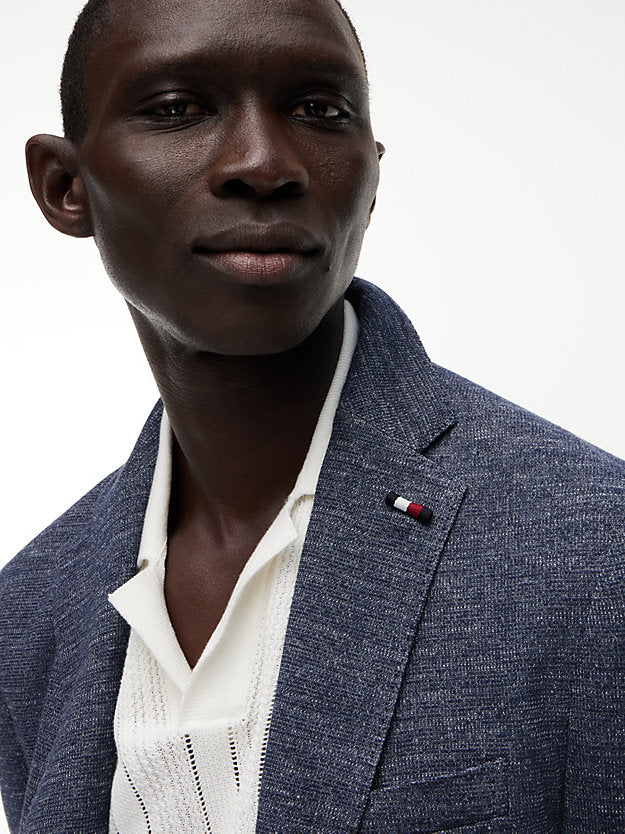 Flex Regular Fit Jersey Single Breasted Blazer