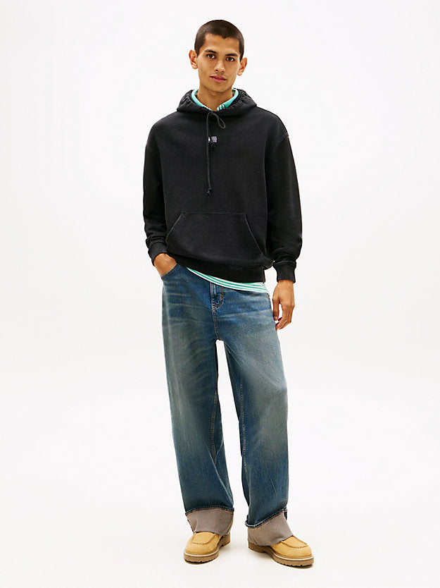 Overdyed Back Flag Badge Relaxed Hoody