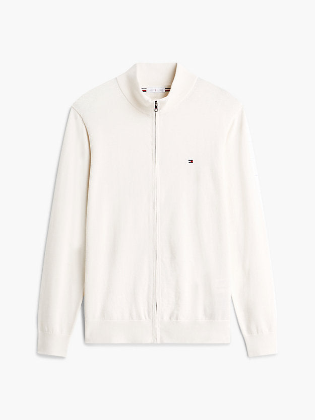Flag Embroidery Zip-Thru Jumper