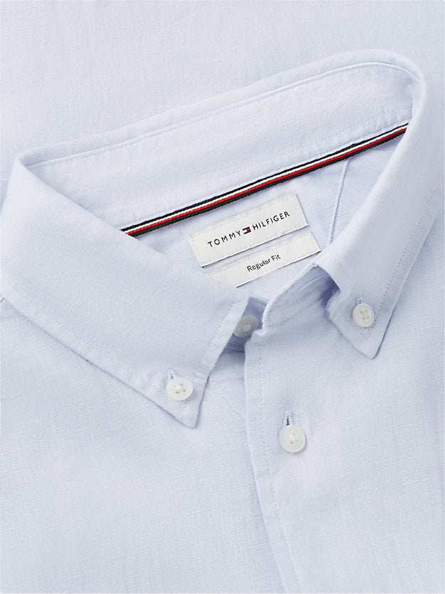 Regular Fit Washed Pure Linen Shirt