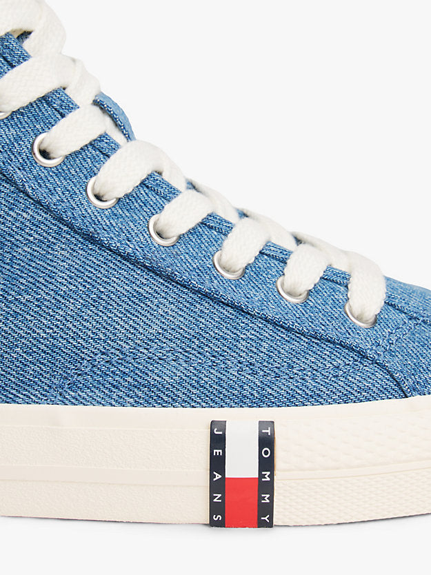 Archive Denim Flag Stripe Mid-Top Trainers