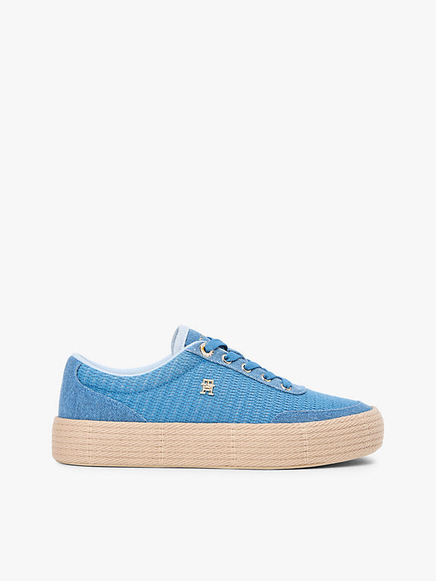 Monogram Canvas Rope Platform Trainers
