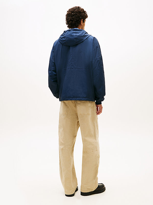 Oversized Colour-Blocked Water Repellent Chicago Windbreaker