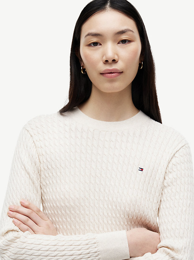 Cable Knit Crew Neck Jumper