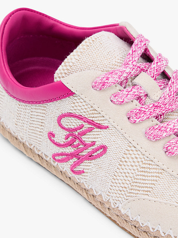 Woven Logo Embroidery Rope Trainers